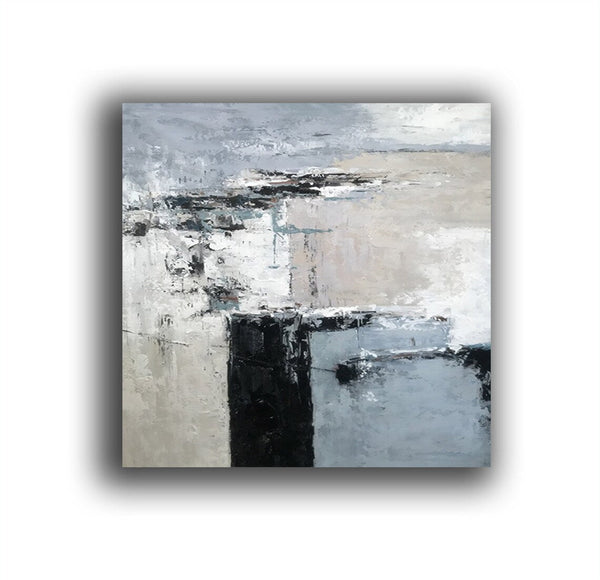 Simple Acrylic Paintings, Modern Wall Art Paintings for Living Room, Dining Room Acrylic Paintings, Heavy Texture Canvas Art, Buy Art Online-HomePaintingDecor