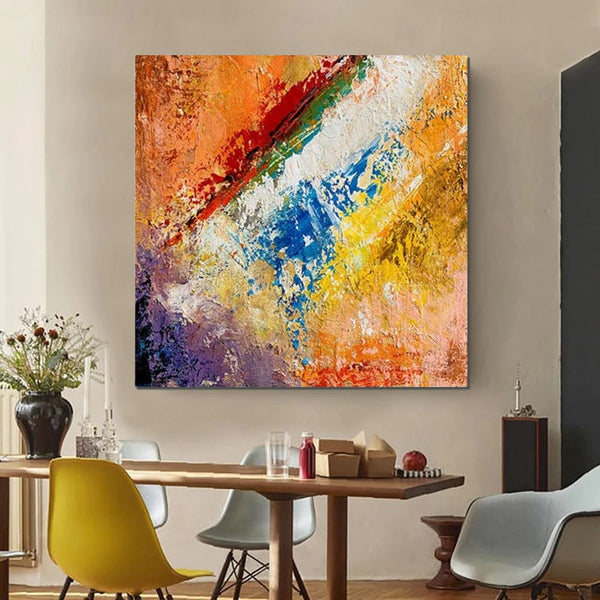 Hand Painted Acrylic Painting, Wall Art Painting for Living Room, Modern Contemporary Artwork, Acrylic Paintings for Dining Room-HomePaintingDecor