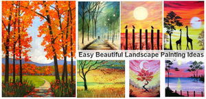 Easy Landscape Painting Ideas for Beginners, Easy Canvas Painting Ideas, Simple DIY Paintings for Beginners, Easy Acrylic Paintings
