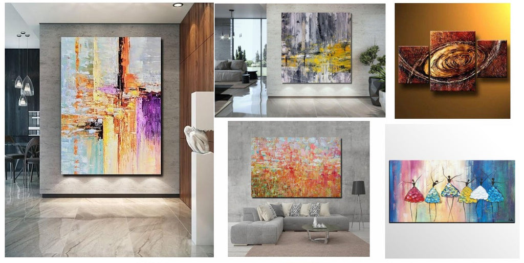 Simple Modern Paintings, Acrylic Canvas Painting, Large Painting for Living Room, Easy Abstract Modern Art Ideas, Simple Bedroom Wall Art Ideas, Buy Paintings Online