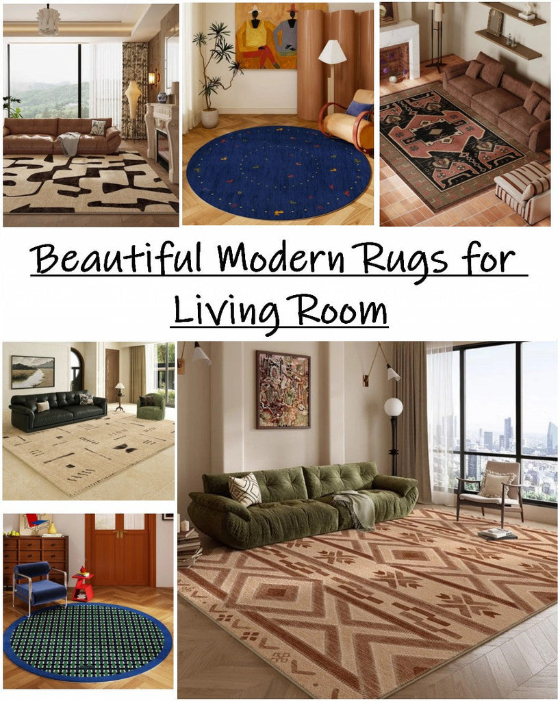 Modern Living Room Rug Ideas, Modern Rugs for Small Living Room, Geometric Modern Area Rugs, Contemporary Abstract Rugs for Bedroom, Modern Rugs for Apartment, Modern Round Rugs