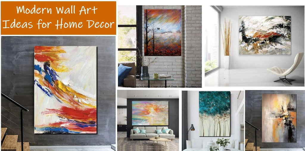 Large Wall Art Paintings, Modern Living Room Wall Art Ideas, Acrylic Art on Canvas, Heavy Texture Artwork, Extra Large Original Paintings, Buy Art Online