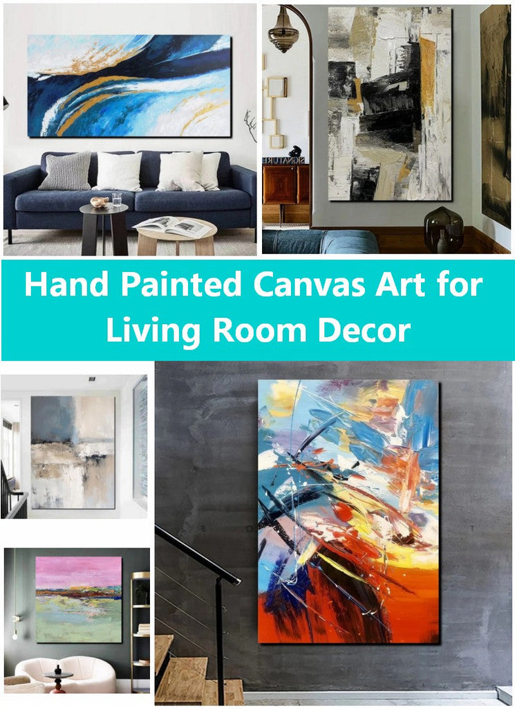 Modern Wall Art, Oversized Canvas Paintings for Living Room, Modern Bedroom Wall Art Ideas, Hand Painted Canvas Art, Original Acrylic Paintings