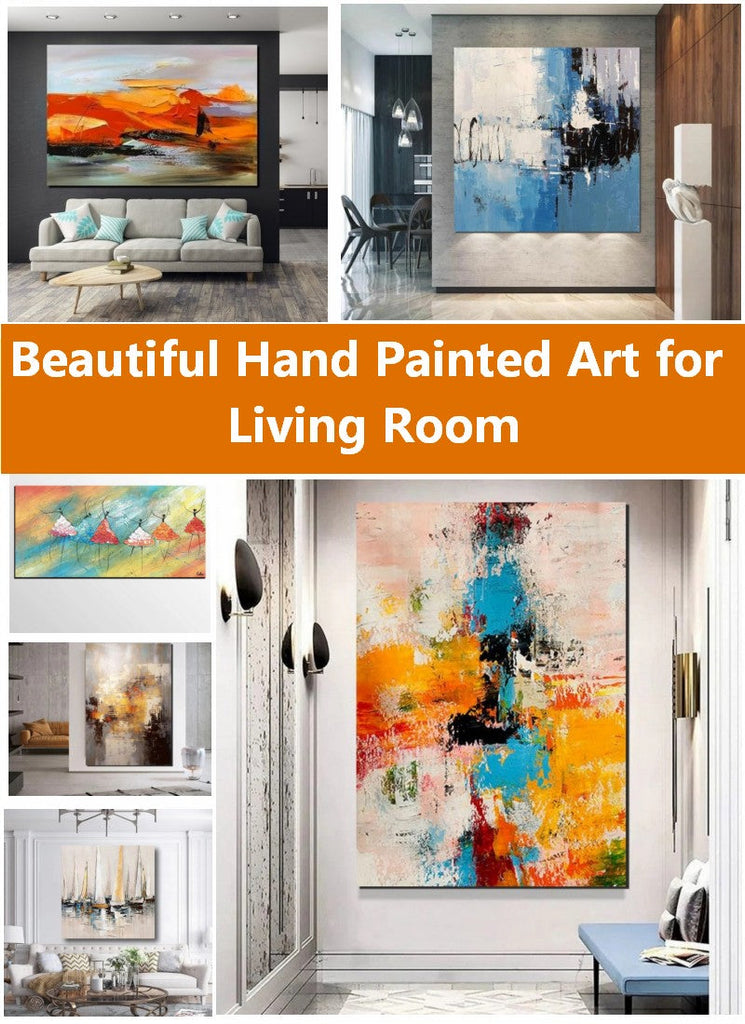 Large Wall Art for Living Room, Original Abstract Paintings, Modern Paintings for Bedroom, Hand Painted Canvas Artwork, Acrylic Painting on Canvas, Simple Modern Art