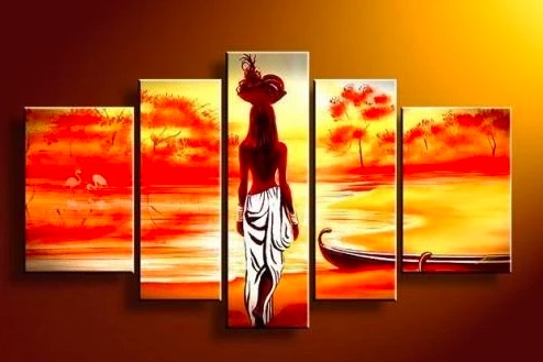 African Paintings, African Woman Painting, Hand Painted Acrylic Paintings, Acrylic African Painting, African Woman Painting, African Girl Painting, African Landscape Painting, Abstract African Painting