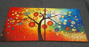 Painting Samples of Colorful Tree Painting, Tree of Life Painting, Living Room Modern Paintings, Acylic Canvas Paintings, Large Painting on Canvas, Modern Abstract Painting