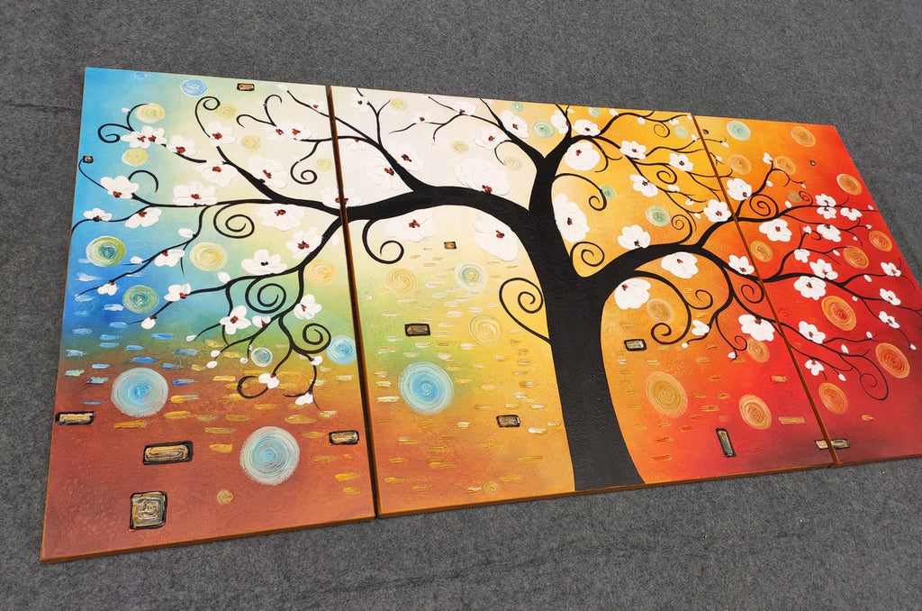 Painting Samples of Tree of Life Painting, Heavy Texture Wall Art, Acrylic Painting for Living Room,Acrylic Painting for Living Room, Yellow Contemporary Modern Art, Buy Large Paintings Online