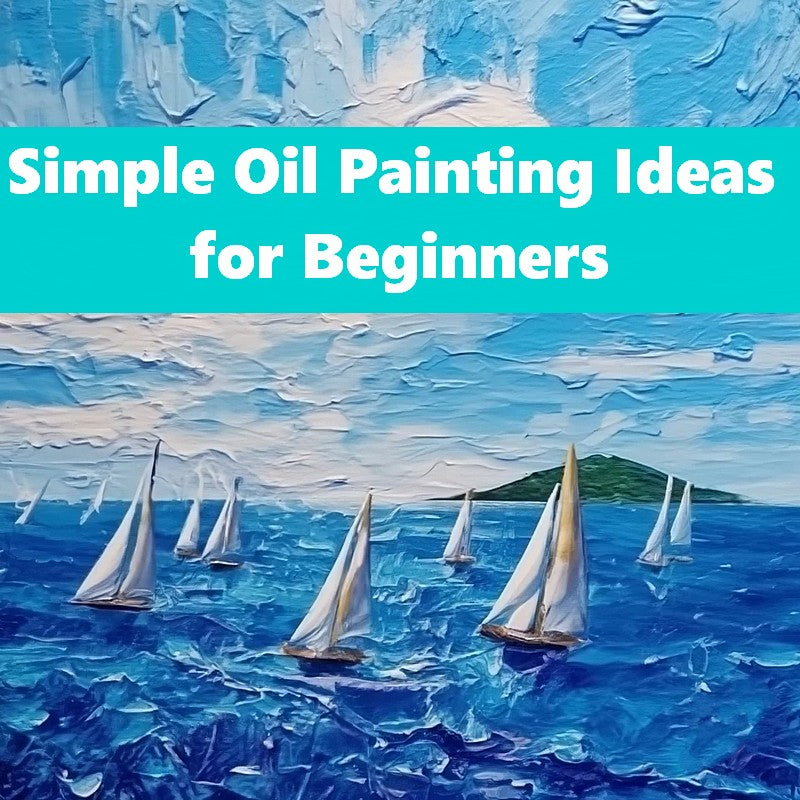 Easy Landscape Painting Ideas for Beginners, Simple Oil Painting on Ca ...