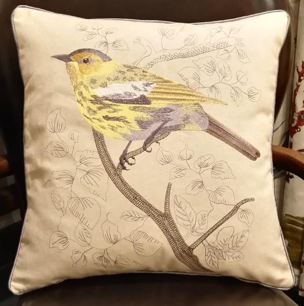 Decorative Throw Pillows, Bird Throw Pillows, Pillows for Farmhouse, Sofa Throw Pillows, Embroidery Throw Pillows, Rustic Pillows for Couch-HomePaintingDecor