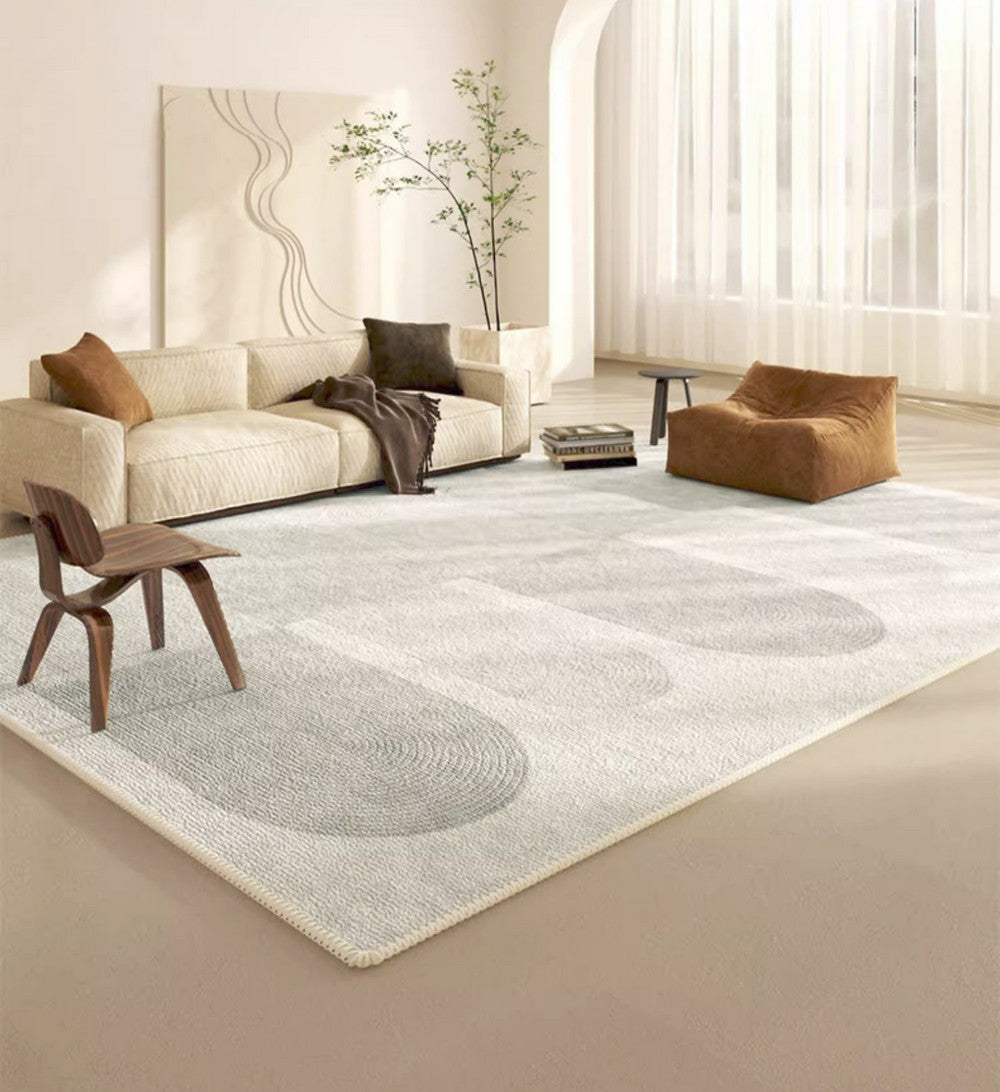 Geometric Modern Rugs for Living Room, Contemporary Abstract Rugs under Dining Room Table, Simple Modern Rugs, Large Modern Rugs for Bedroom-HomePaintingDecor