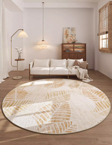 Contemporary Round Rugs for Dining Room, Round Carpets under Coffee Table, Modern Area Rugs for Bedroom, Circular Modern Rugs for Living Room-HomePaintingDecor