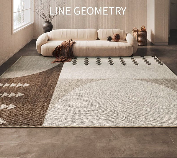 Large Geometric Modern Rus for Living Room, Modern Rug Ideas for Bedroom, Contemporary Area Rugs for Dining Room-HomePaintingDecor