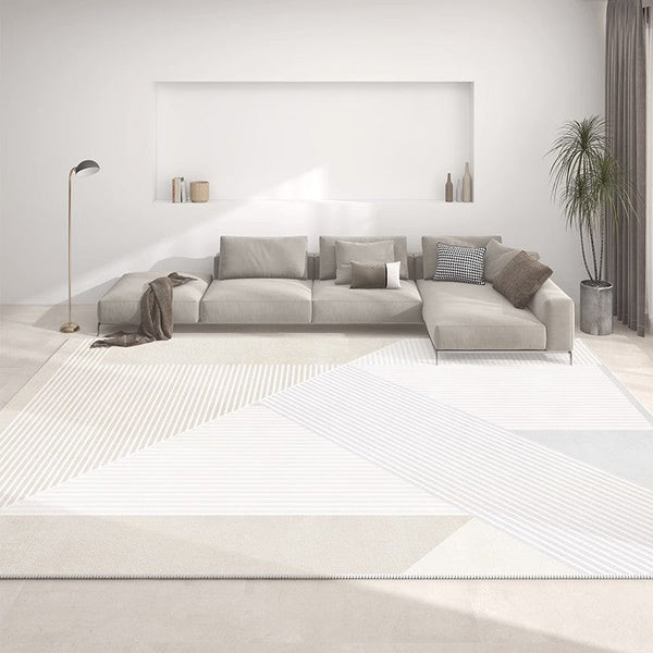 Contemporary Runner Rugs Next to Bed, Bathroom Runner Rugs, Geometric Modern Rugs for Living Room, Modern Carpets under Dining Room Table