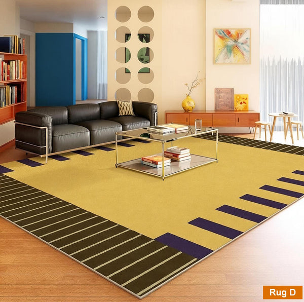 Geometric Modern Rugs, Modern Carpets under Coffee Table, Colorful Modern Rugs for Bedroom, Contemporary Modern Rugs for Living Room-HomePaintingDecor