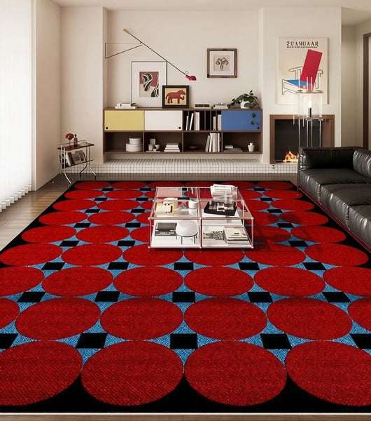 Mid Century Area Rugs for Living Room, Elegant Modern Area Rugs under Sofa, Abstract Contemporary Rugs for Bedroom, Modern Carpets for Office, Dining Room Floor Rugs-HomePaintingDecor