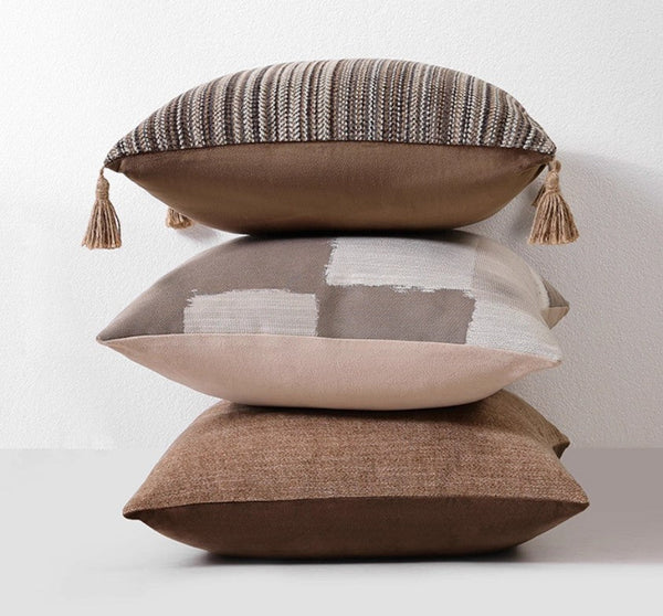 Geometric Modern Sofa Pillows, Abstract Decorative Pillows for Couch, Contemporary Throw Pillows, Modern Pillows for Bedroom, Modern Sofa Pillows-HomePaintingDecor