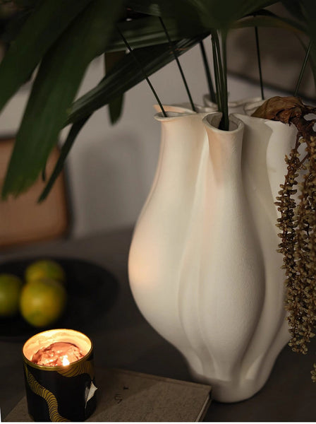 Unique Handmade Modern Flower Vase, Large Porcelain Vases for Modern Home Decor, Centerpiece Ceramic Bouquet Vases, Contemporary Vases on Dining Table-HomePaintingDecor