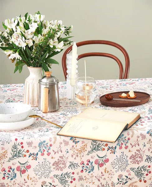 Large Rectangle Tablecloth for Dining Room Table, Rustic Table Covers for Kitchen, Country Farmhouse Tablecloth, Square Tablecloth for Round Table-HomePaintingDecor
