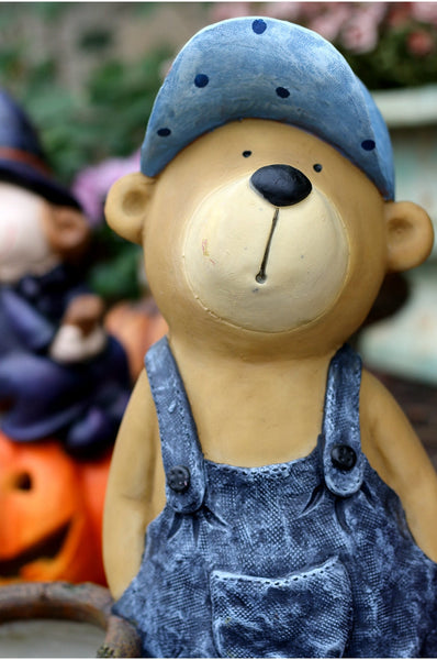 Garden Animal Sculpture Bear Statues, Garden Decor Ideas, Outdoor Garden Decoration, Animal Statues, Garden Ornament, Villa Courtyard Decor-HomePaintingDecor
