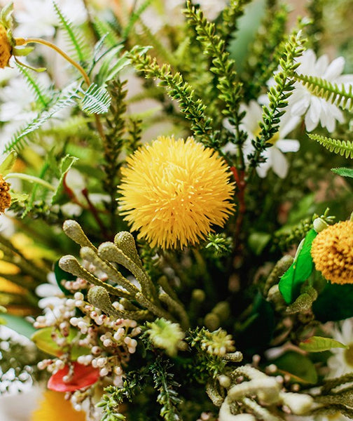 Beautiful Modern Artificial Flowers for Dining Room Table, Dandelion, Wheat Branch, Eucalyptus Globulus, Unique Flower Arrangement for Home Decoration-HomePaintingDecor