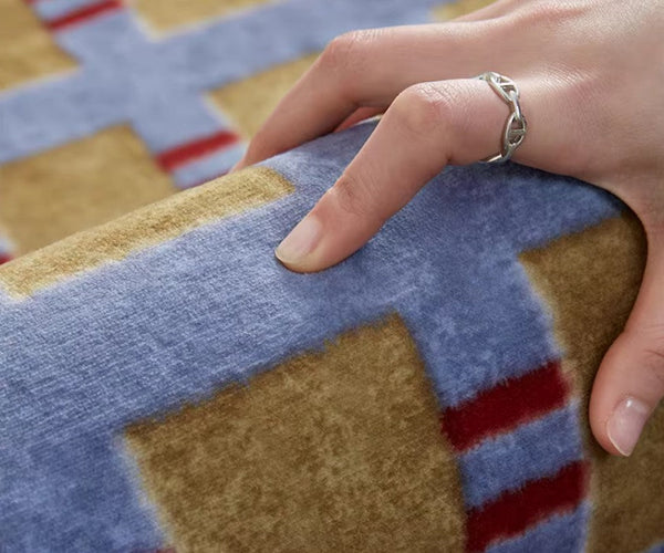 Mid Century Modern Rugs for Living Room, Vintage Area Rugs for Bedroom, Large Contemporary Area Rugs for Dining Room-HomePaintingDecor
