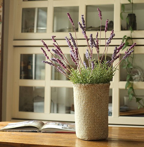 Lavender Flowers, Spring Artificial Floral for Dining Room, Bedroom Flower Arrangement Ideas, Simple Modern Floral Arrangement Ideas for Home Decoration-HomePaintingDecor