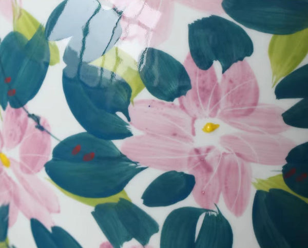 Centerpiece Ceramic Bouquet Vases, Contemporary Vases on Dining Table, Unique Handmade Modern Flower Vase, Large Porcelain Vases for Modern Home Decor-HomePaintingDecor