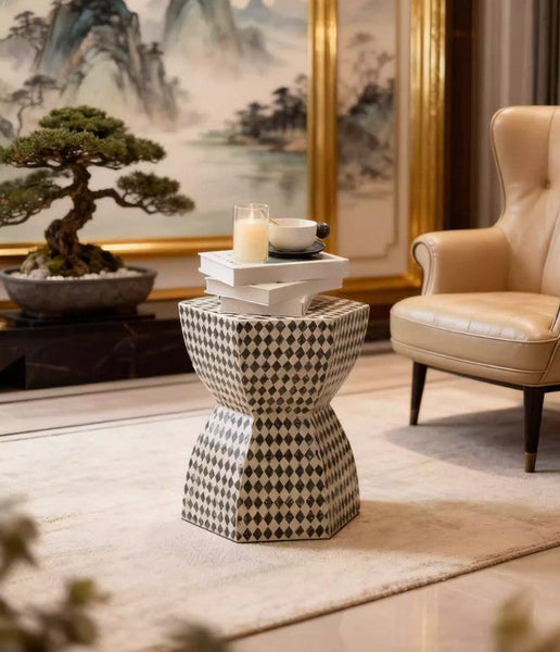 Modern Side Table, Bedside Small Side Table, Contemporary Bedside Table, Small End Table, Shell Small Sofa Side Table, Portable Casual Side Table, Creative Coffee Table, Contemporary Side Table-HomePaintingDecor
