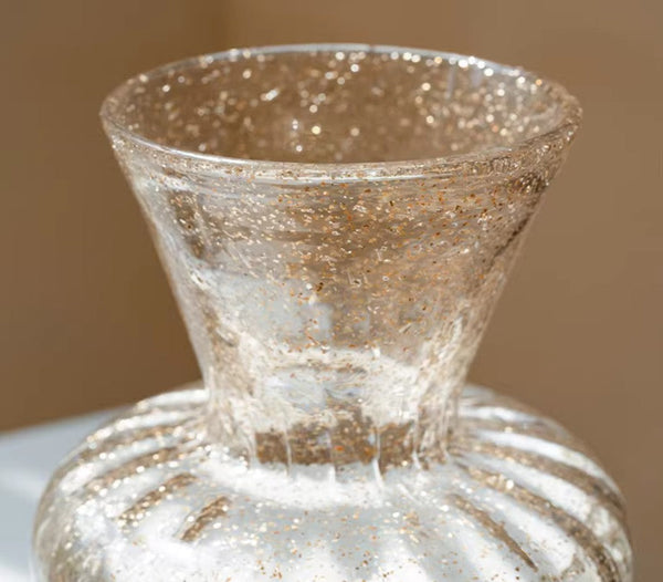 Contemporary Glass Vases, Mid Century Vases for Flowers, Handmade Modern Vases for Living Room, Unique Decorative Glass Vase, Centerpiece Vases on Table-HomePaintingDecor