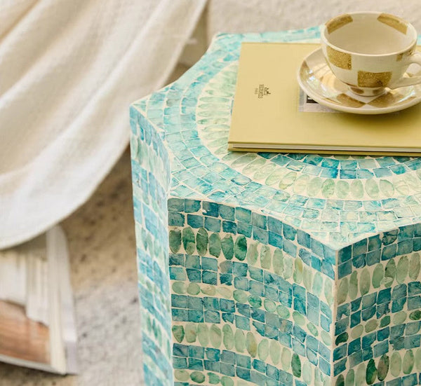 Contemporary Side Table, Contemporary Bedside Table, Bedside Small Side Table, Shell Small Sofa Side Table, Modern Side Table, Small End Table, Portable Casual Side Table, Creative Coffee Table-HomePaintingDecor