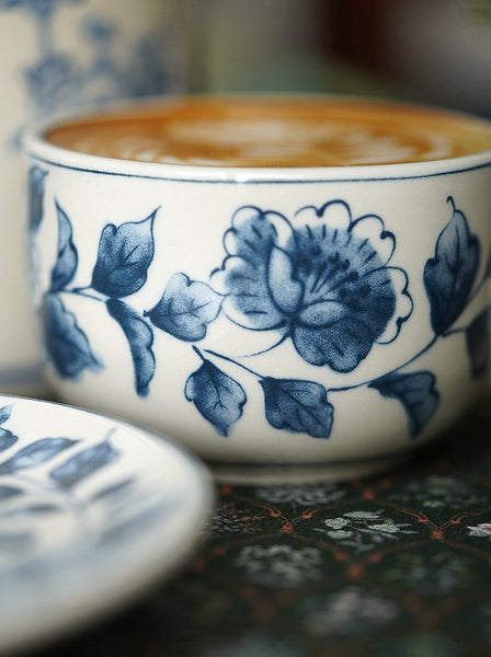 Traditional Tea Cup Set, Porcelain Tea Cups, Floral Tea Cup Set, Classic British Tea Cups, Elegant Tea Cup With Saucer, Ceramic Tea Cup with Saucer, Tea Cup Set, Vintage Tea Cup Set, Modern Ceramic Cups-HomePaintingDecor
