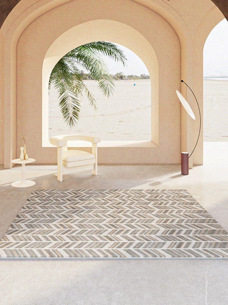 Large Geometric Floor Carpets, Modern Living Room Area Rugs, Modern Rugs for Bedroom, Abstract Modern Area Rugs under Dining Room Table-HomePaintingDecor