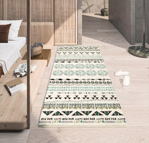 Hallway Runner Rugs, Contemporary Runner Rugs Next to Bed, Modern Runner Rugs for Entryway, Geometric Modern Rugs for Dining Room-HomePaintingDecor