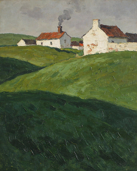 Scenery of the French Countryside, Impasto Paintings, Small Landscape Paintings, Original Small Paintings on Canvas, Simple Oil Paintings, Small Paintings on Canvas, Hand Painted Canvas Art-HomePaintingDecor