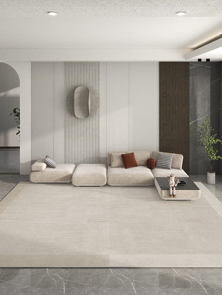 Living Room Rug Placement Ideas, Modern Rugs in Dining Room, Bedroom Geometric Modern Rugs, Contemporary Modern Rugs for Office-HomePaintingDecor