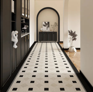 Extra Long Narrow Runner Rugs, 25 Feet Long Hallway Runners, Geometric Modern Long Hallway Runners, 20 Feet Non Slip Entryway Runner Rug Ideas-HomePaintingDecor