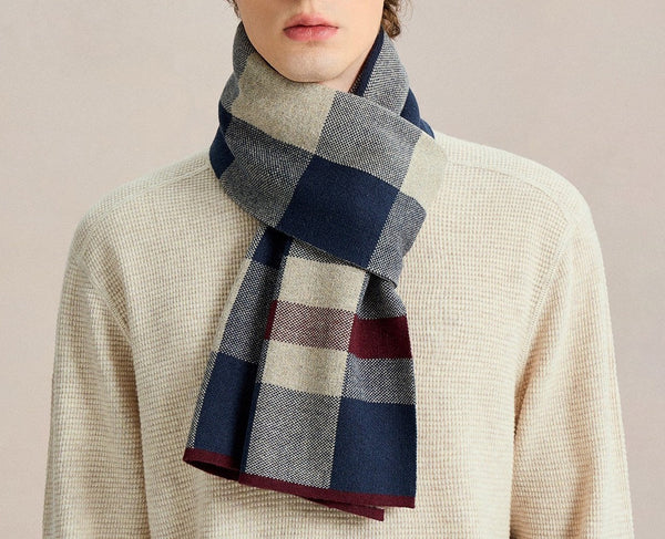 Soft Wool Scarf for Men, Formal Business Scarf Styles for Men, Men's Winter Scarf, Casual Fashion Scarf for Men, Men's Cashmere Scarf Winter, Wool Scarf for Gentleman