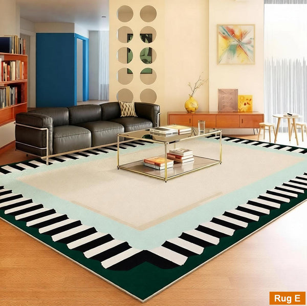 Geometric Modern Rugs, Modern Carpets under Coffee Table, Colorful Modern Rugs for Bedroom, Contemporary Modern Rugs for Living Room-HomePaintingDecor