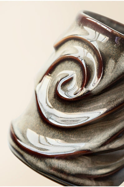 Stoneware Coffee Mugs, White Ceramic Coffee Mug, Large Capacity Coffee Cups, Birthday Gifts, Handmade Pottery Coffee Mug-HomePaintingDecor