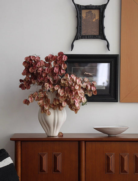 Large Porcelain Vases for Modern Home Decor, Unique Handmade Modern Flower Vase, Centerpiece Ceramic Bouquet Vases, Contemporary Vases on Dining Table-HomePaintingDecor