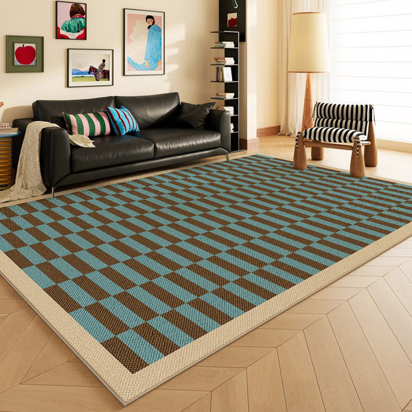 Modern Living Room Rug Ideas, Mid Century Modern Rugs, Colorful Modern Rugs for Dining Room, Geometric Contemporary Area Rugs-HomePaintingDecor