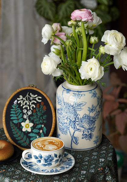 Classic British Tea Cups, Traditional Tea Cup Set, Porcelain Tea Cups, Floral Tea Cup Set, Elegant Tea Cup With Saucer, Ceramic Tea Cup with Saucer, Tea Cup Set, Vintage Tea Cup Set, Modern Ceramic Cups-HomePaintingDecor