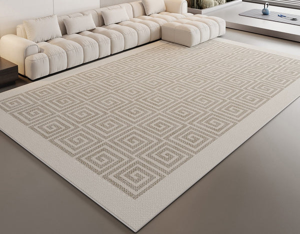 Large Area Rugs for Office, Modern Area Rug for Living Room, Bedroom Modern Floor Rugs, Contemporary Area Rugs for Dining Room-HomePaintingDecor