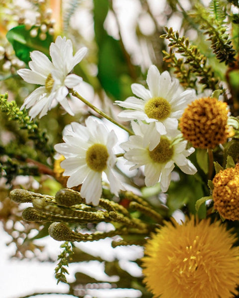 Beautiful Modern Artificial Flowers for Dining Room Table, Dandelion, Wheat Branch, Eucalyptus Globulus, Unique Flower Arrangement for Home Decoration-HomePaintingDecor