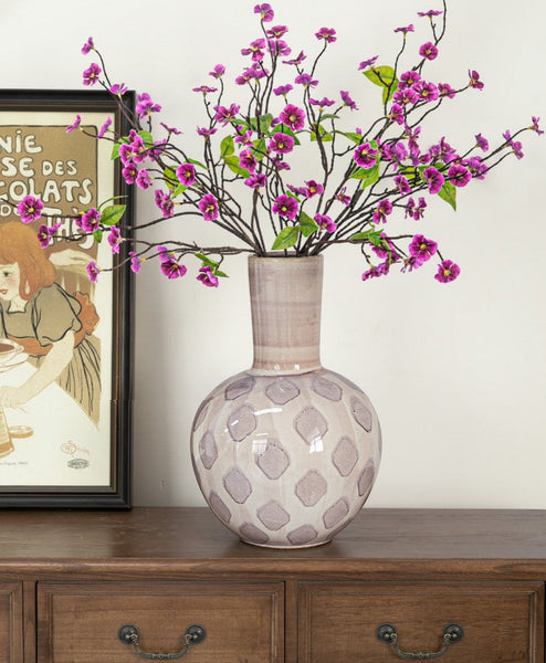 Porcelain Flower Vases, Flower Vases on Table, Contemporary Vases for Modern Home Decor, Ceramic Bouquet Vases, Dining Table Centerpiece-HomePaintingDecor