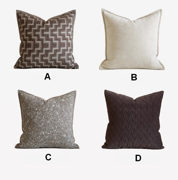 Mid Century Decorative Pillows for Couch, Geometric Modern Sofa Pillows, Contemporary Throw Pillows, Modern Pillows for Bedroom, Modern Sofa Pillows-HomePaintingDecor