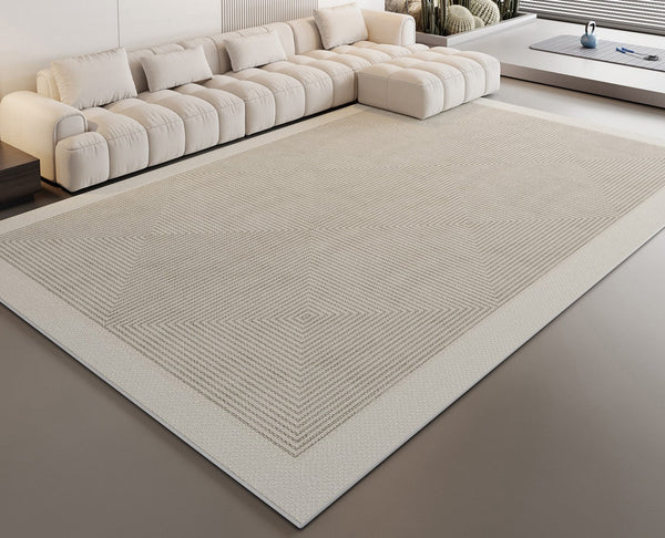Large Contemporary Floor Carpets, Living Room Modern Area Rugs, Geometric Modern Rugs in Bedroom, Dining Room Modern Rugs-HomePaintingDecor