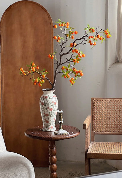 Rustic Porcelain Flower Vases, Handmade Water Holding Flower Vases, Ceramic Bouquet Vases, Tall Flower Vases on Table-HomePaintingDecor