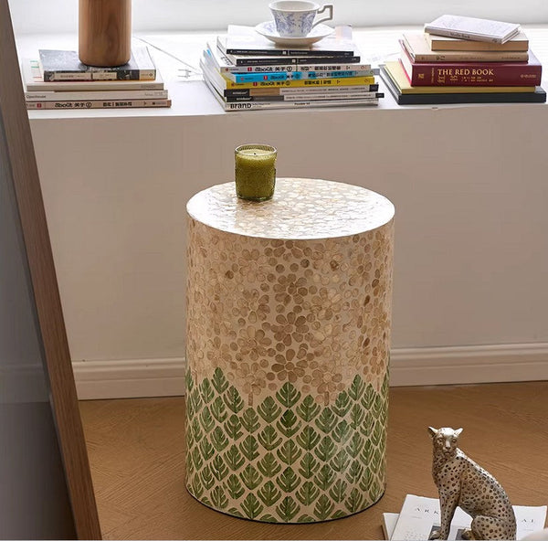 Creative Coffee Table, Contemporary Side Table, Small End Table, Portable Casual Side Table, Shell Small Sofa Side Table, Modern Side Table, Contemporary Bedside Table, Bedside Small Side Table-HomePaintingDecor