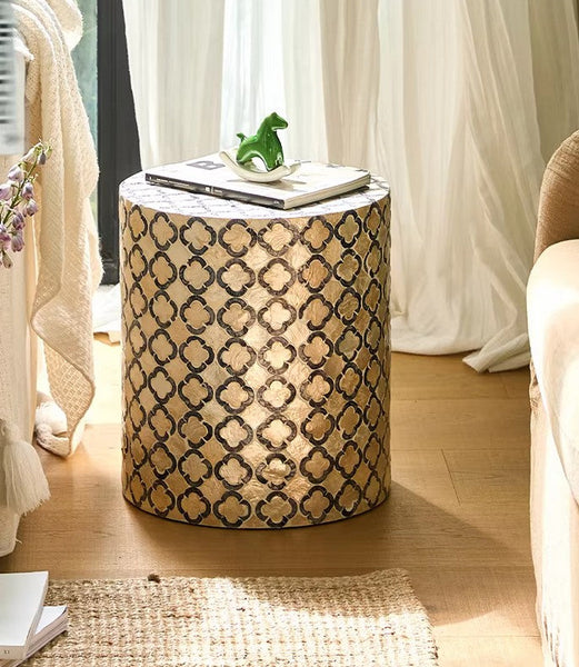 Modern Side Table, Small End Table, Portable Casual Side Table, Shell Small Sofa Side Table, Contemporary Bedside Table, Bedside Small Side Table, Creative Coffee Table, Contemporary Side Table-HomePaintingDecor